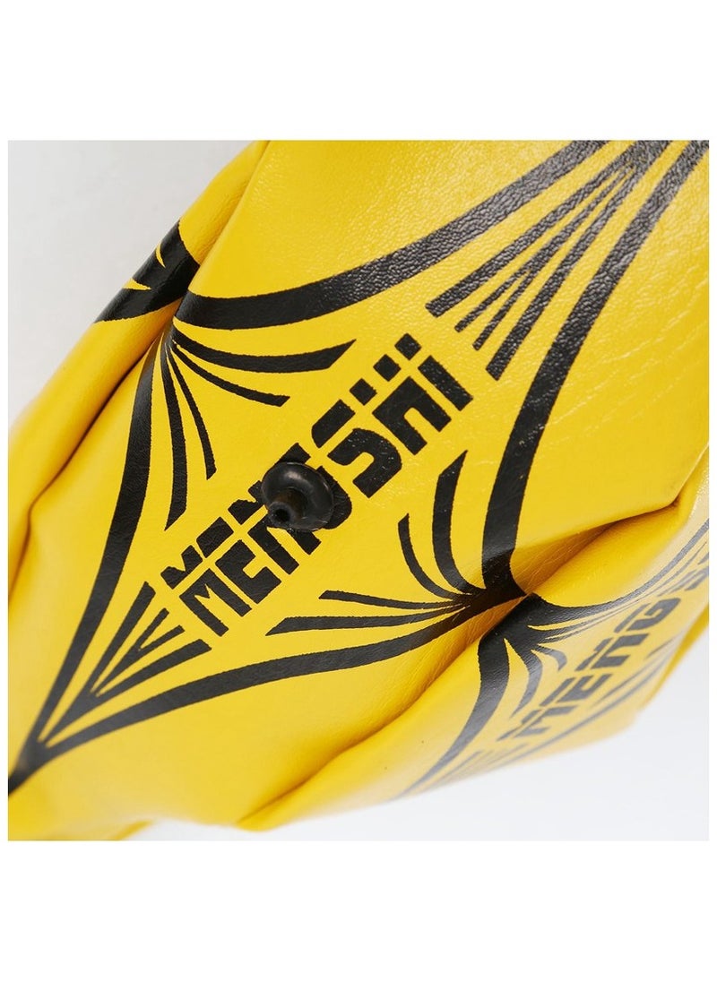 Mengshi PU Leather Double End Boxing Training Speed Ball with Ropes and Pump, Yellow  - Image 3