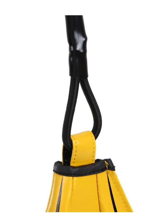 Mengshi PU Leather Double End Boxing Training Speed Ball with Ropes and Pump, Yellow  - Image 5
