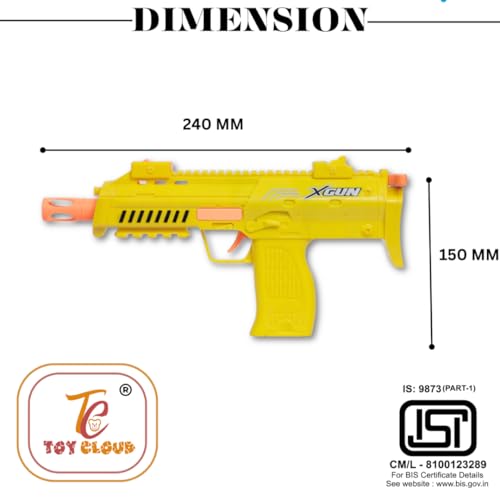 Toy Cloud DartX 2 in 1 X-Shot Blaster Pistol Toy Guns with Water Jelly Shots and 10 Soft Foam Dart Bullets, Safe N Long Range Shooting Bullet Gun Toys - Image 5