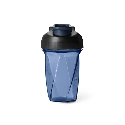 YETI Yonder Helimix Vortex Blender Shaker Bottle Holds up to 20oz No Blending Ball or Whisk USA Made Portable Pre Workout Whey Protein Drink Shaker Cup Dishwasher Safe Navy - Image 1