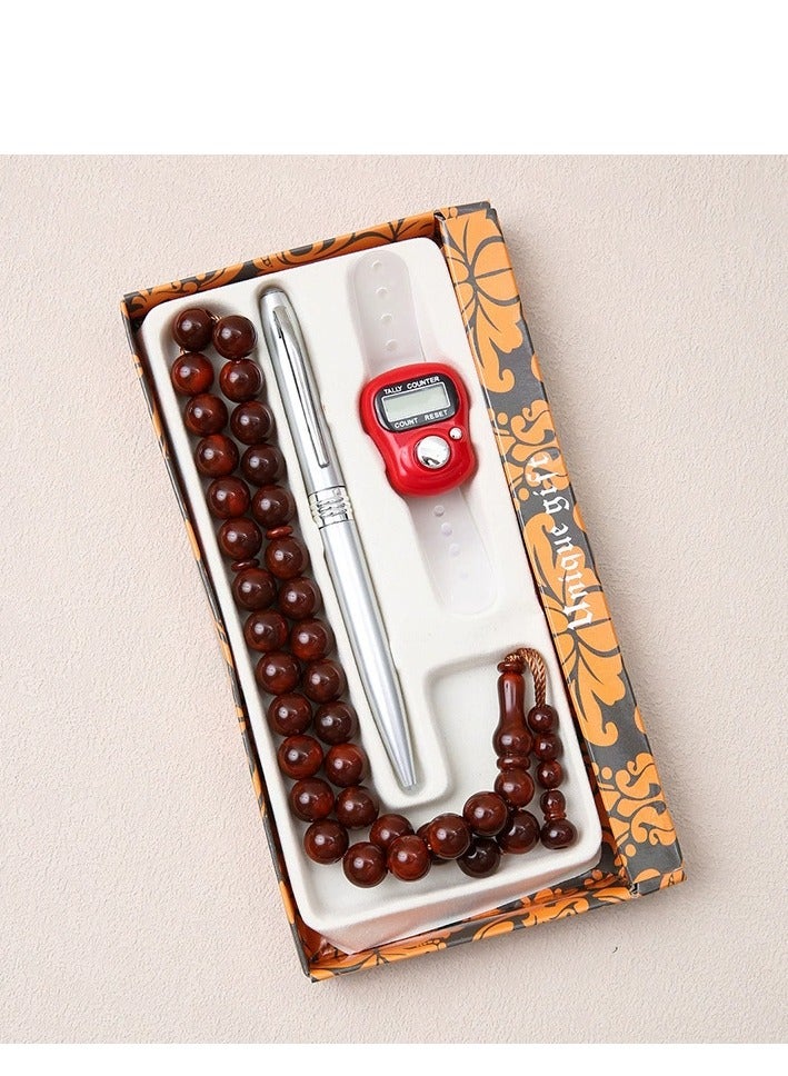 مجموعة عد حبات الصلاة - Misbaha Tasbih للتأمل والعبادة الإسلامية ، عداد الأصابع الرقمي ، هدية رمضان ، هدية العيد ، إكسسوارات الصلاة الإسلامية - Image 1