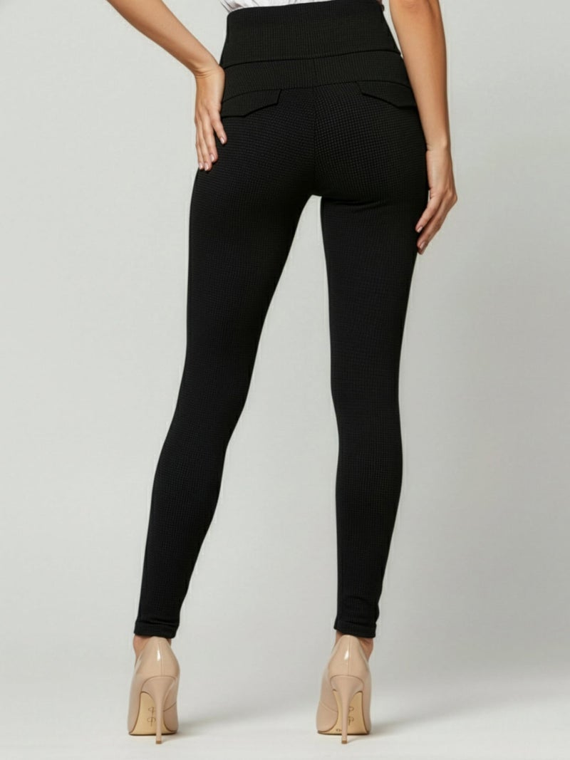 Conceited Womens Dress Pants with Tummy Control - Wear to Work - Stretch High Waisted Slacks with Pockets - Practically Posh - Large - Image 3