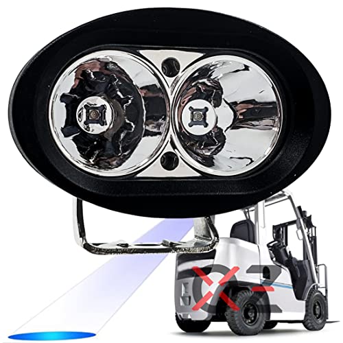 OZ-USA Blue Forklift Led Light Warehouse Safety Warning Lamp Spot Offroad Race 12V 48V - Image 1