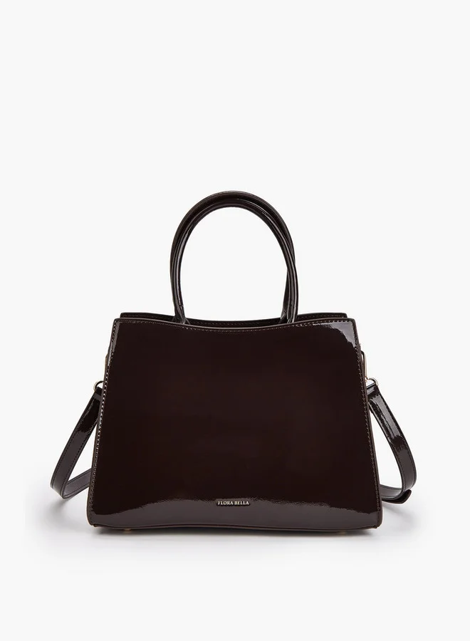 Flora Bella By Shoexpress Quilted Tote Bag with Detachable Strap and Zip Closure