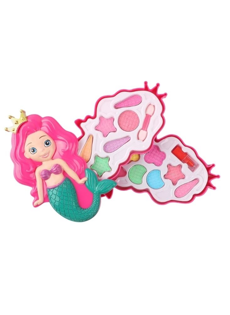 بريميم مجموعة مكياج أميرة حورية البحر – مجموعة لعب تجميلية للبنات مع لوحة ألوان براقة - Image 1