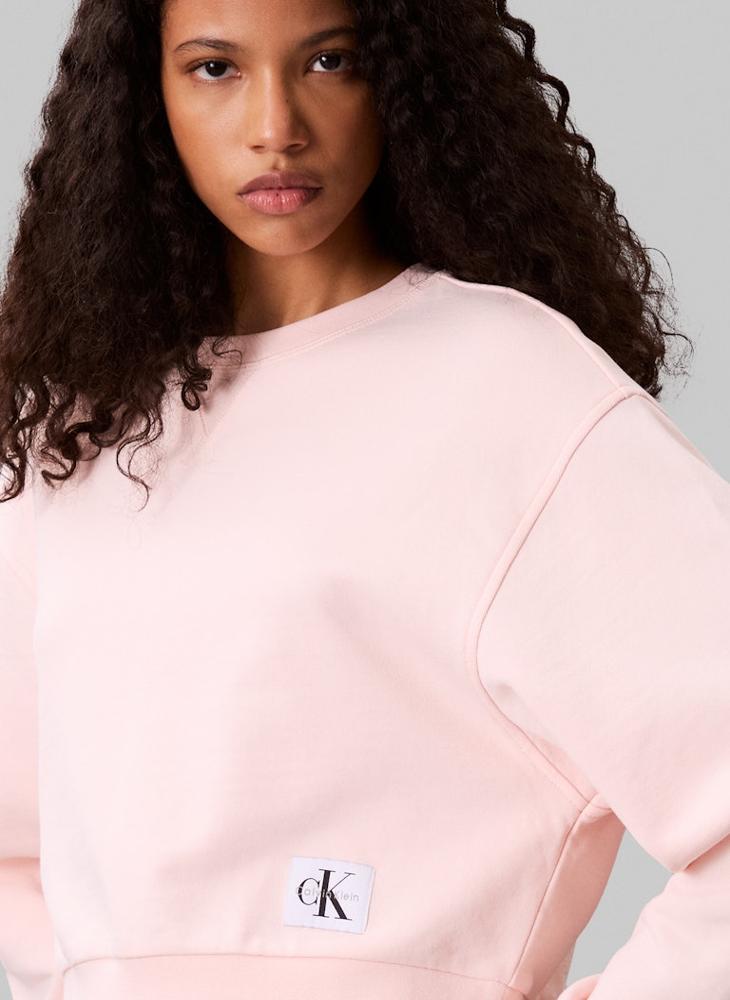 كالفن كلاين جينز سويت شيرت بياقة دائرية وشعار - Image 4