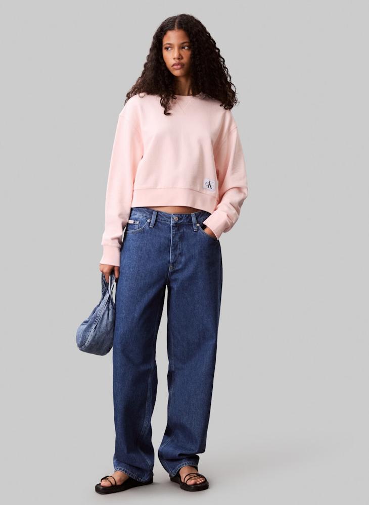 كالفن كلاين جينز سويت شيرت بياقة دائرية وشعار - Image 5