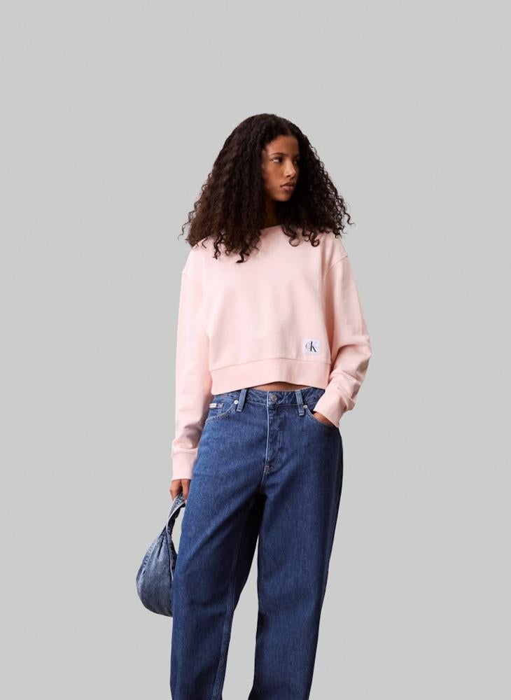 كالفن كلاين جينز سويت شيرت بياقة دائرية وشعار - Image 3