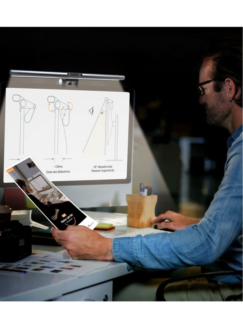 Captaintech Monitor Light Bar, Dimmable E-Reading LED Computer Monitor Light Bar, Touch Control USB Powered Screenbar for Desk/Office/Home/Game (40cm) - Image 5