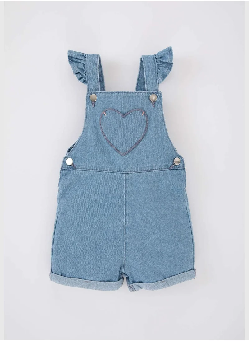 ديفاكتو BabyGirl Strappy Denim Overalls