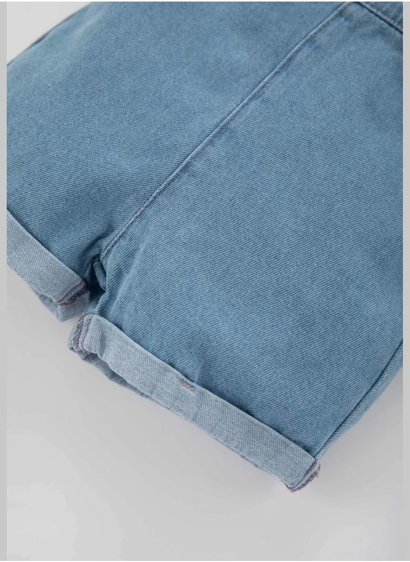 ديفاكتو BabyGirl Strappy Denim Overalls
