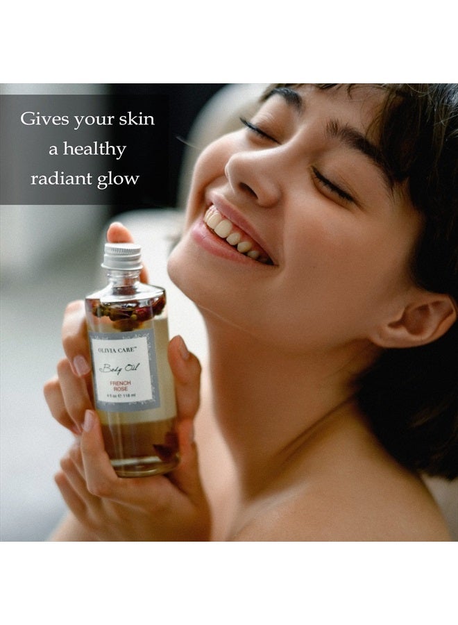 Olivia Care زيت الجسم من ياسمين جاردينيا نباتي وطبيعي للنساء | زيت مرطب ومغذي بعد الاستحمام - مع فيتامين E و K وأحماض أوميغا الدهنية تقلل من جفاف البشرة، خصائص مضادة للشيخوخة - 4 أونصات - Image 5
