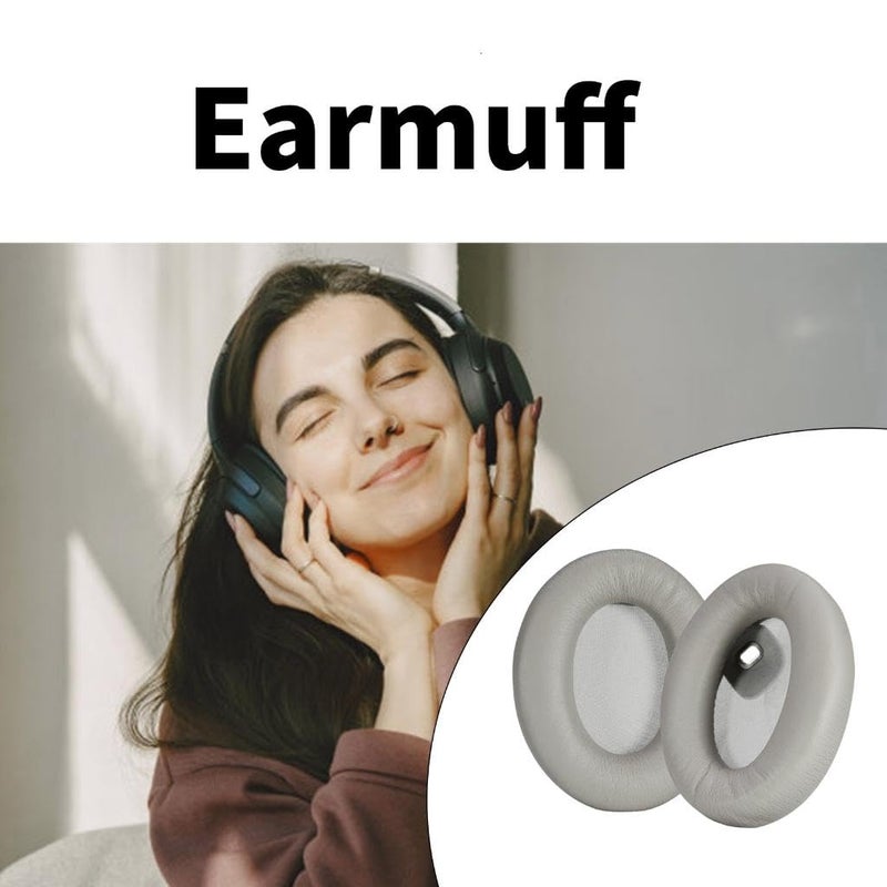 Replacement Ear Pads for Sony WH1000XM4 Headphones Black Noise Isolation Cushions - Image 3