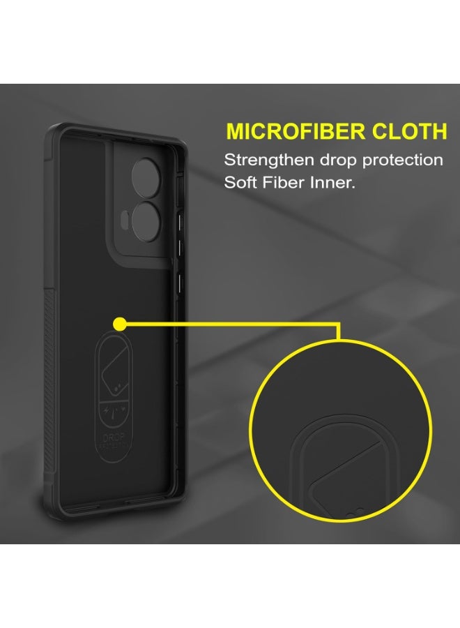 Premium Protection Back Silicone Case Compatible with Motorola Moto G85 5G Magic Shield Shockproof Case with Camera Protection (Black)  - Image 5