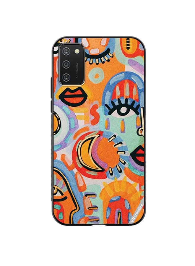 VR CREATIVE Protective Case Cover For Samsung Galaxy A02s Womenart Design Multicolour - Image 1