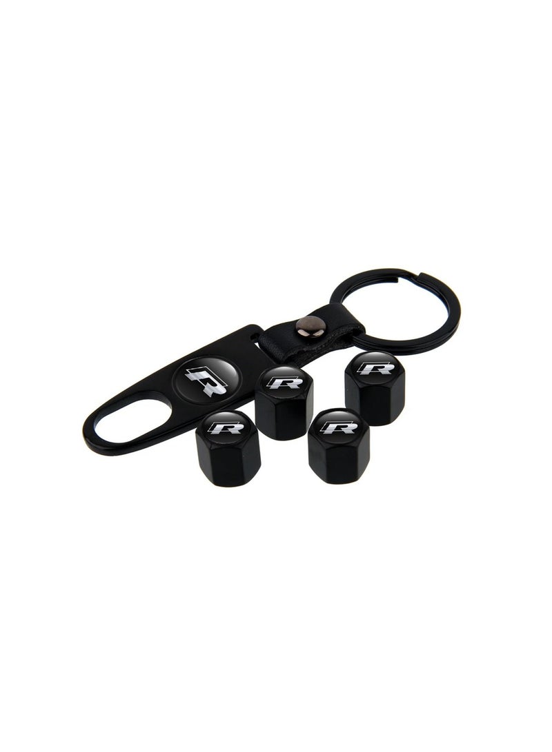 1-Set Car Wheel Tire Stem Air Valve Cap with Wrench for VW Golf R