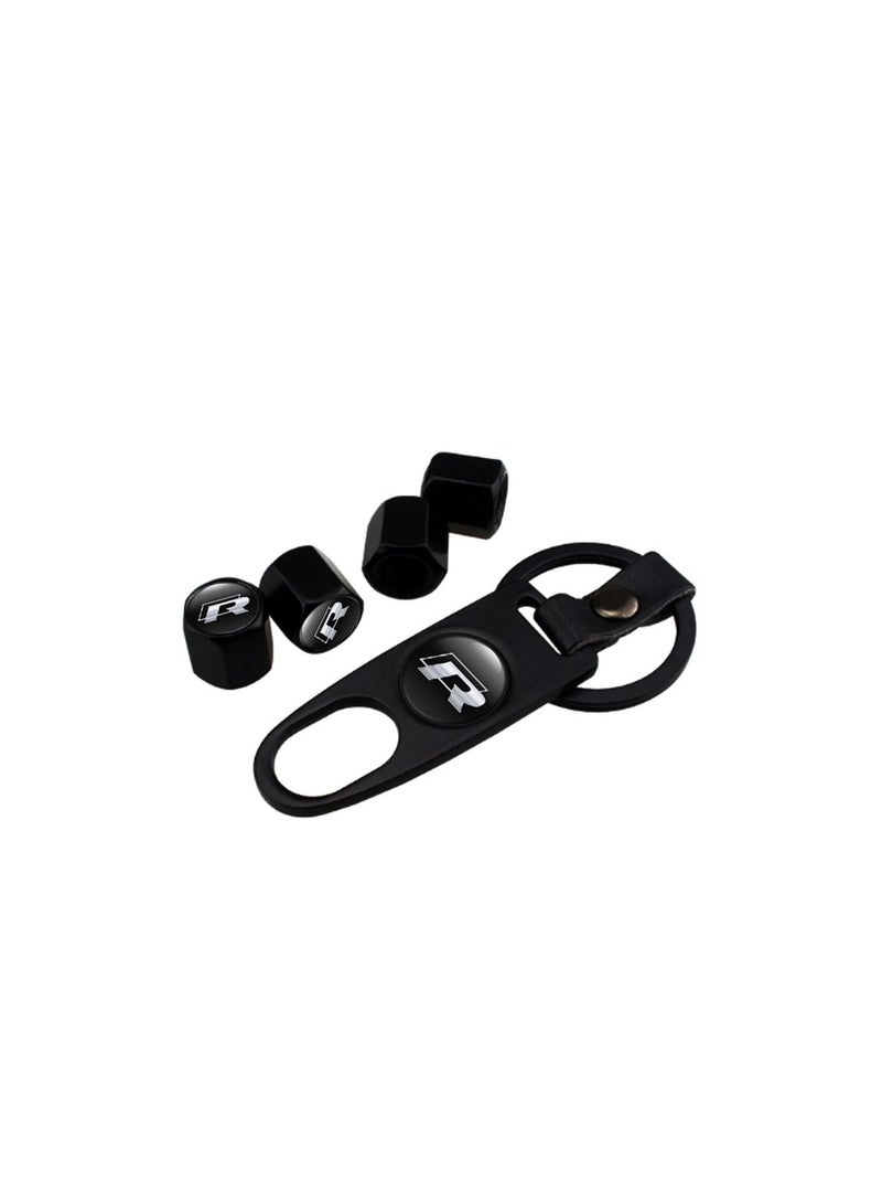 1-Set Car Wheel Tire Stem Air Valve Cap with Wrench for VW Golf R