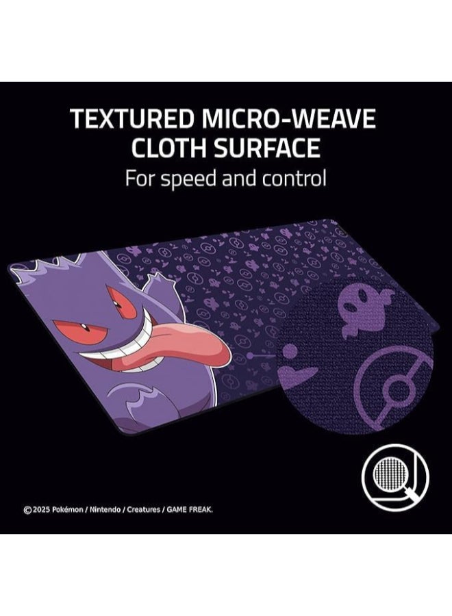 Razer Gigantus V2 Soft Gaming Mouse Mat for Speed & Control (XXL): Textured Micro-weave Cloth Surface, Thick, High-density Rubber Foam, Anti-slip base - Gengar Edition Gengar Edition - Image 5