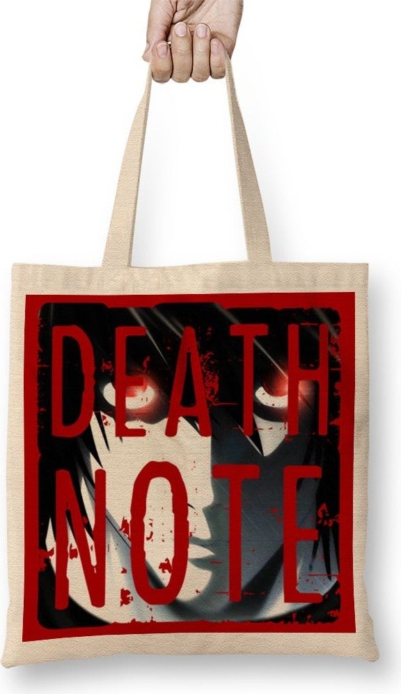 Baskı Dükkanı Print Shop Death Note Logo Tote Bag Long Handle