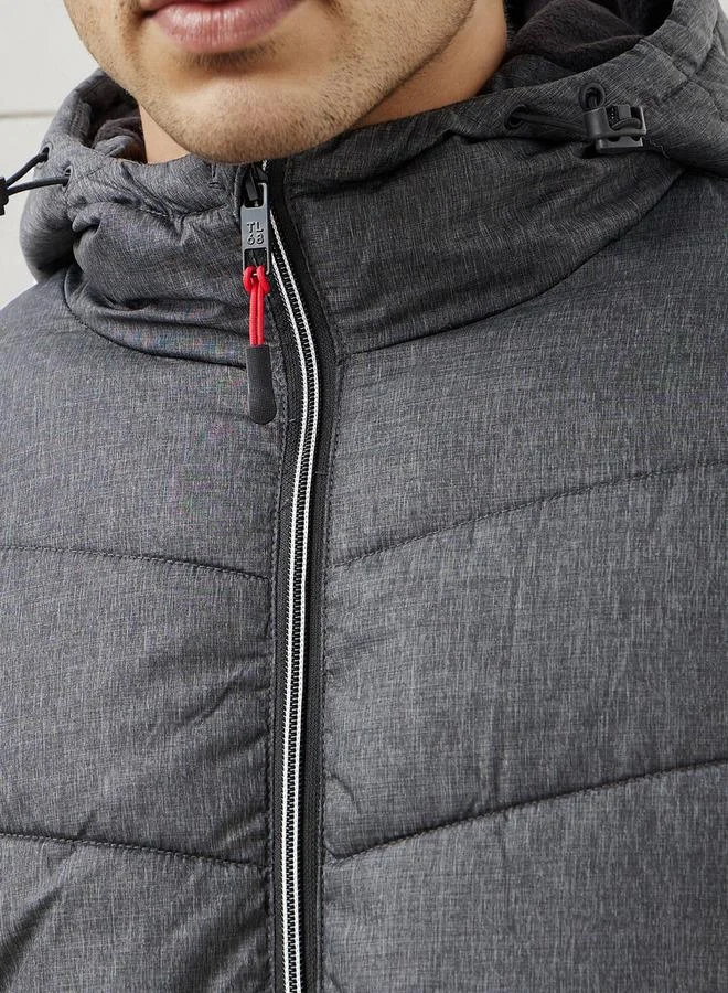 Splash FAV  Quilted Lightweight Hooded Jacket with Pockets for Men | Best Price UAE
