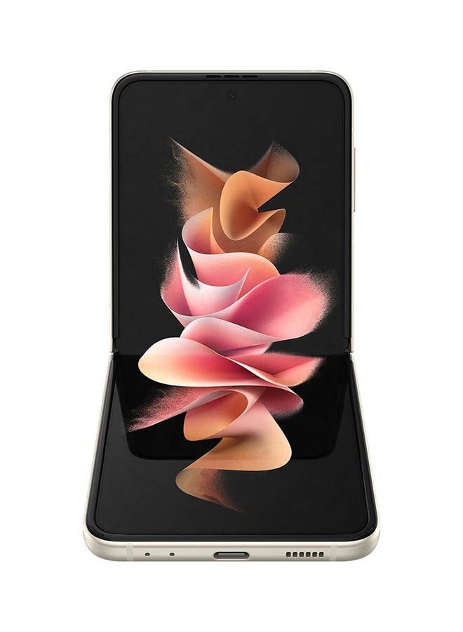 Samsung Renewed - Galaxy Z Flip 3 5G Single SIM Cream 8GB RAM 128GB - International Version - Image 2