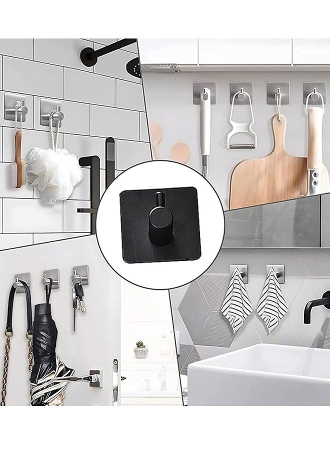 BOUND MOAT 5 Pieces Bathroom Hardware Set Include 16-Inch Bath Towel Bar,Toilet Paper Holder & 3 Packs Towel Hooks Stainless Steel Space Saving Towel Racks for Home,Bathroom, Kitchen  - Image 3