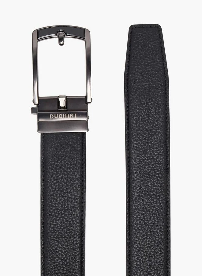 Duchini BLACK Men Pin Buckle Leather Belt for Men | Best Price UAE