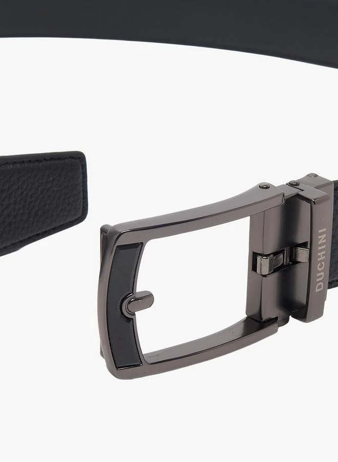 Duchini BLACK Men Pin Buckle Leather Belt for Men | Best Price UAE
