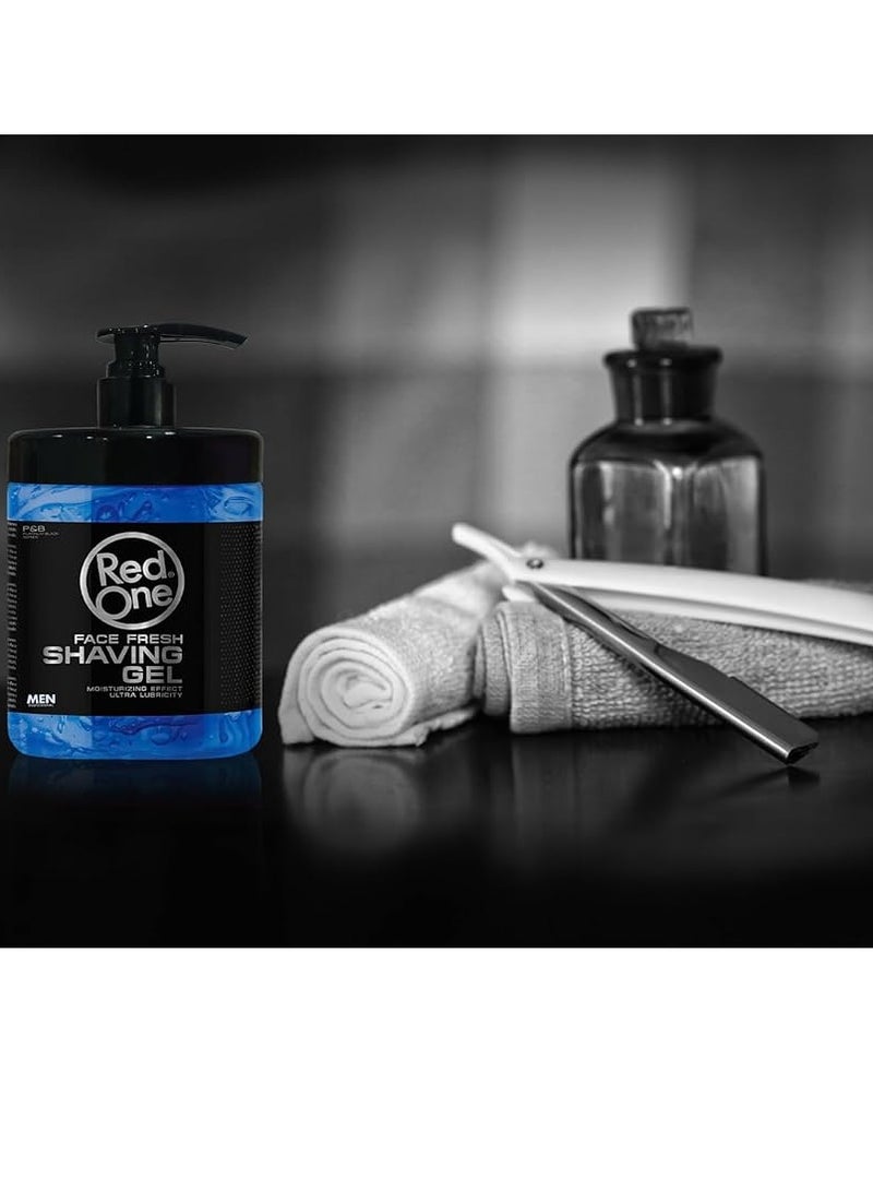 ريد ون جل الحلاقة المرطب للرجال من فيس فريش 1000 مل – ملمس كريمي وانزلاق سلس - Image 3