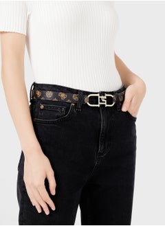 GUESS Logo Detailed None Allocated Hole  Belt  - Image 3