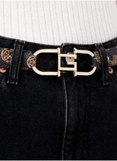 GUESS Logo Detailed None Allocated Hole  Belt  - Image 4