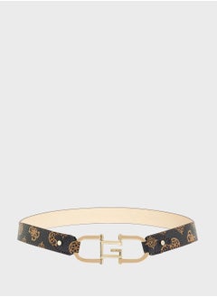 GUESS Logo Detailed None Allocated Hole  Belt  - Image 1