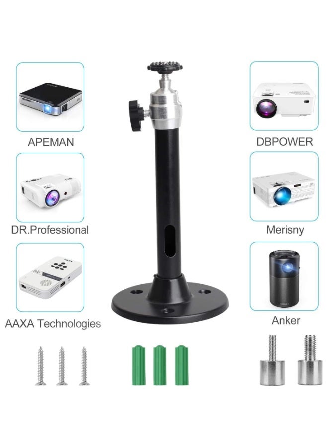 Ceiling Wall Projector Mount Stand Compatible with QKK, DR.J, DBPOWER, Anker, VANKYO, AAXA, Jinhoo, PVO, TMY, AuKing and Most Other Mini Projector - Image 5