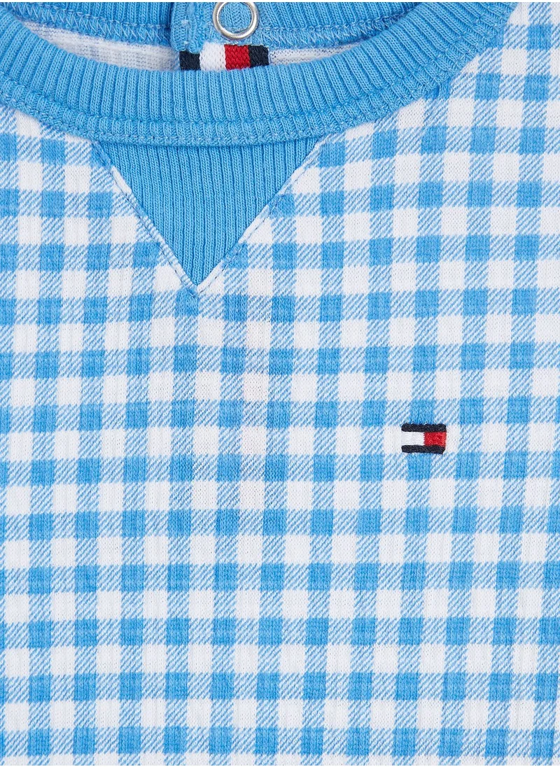 TOMMY HILFIGER Infant Gingham T-Shirt & Shorts Set