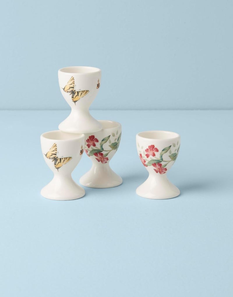LENOX 894111 Butterfly Meadow Footed Egg Cups, Set of 4, Easter Serveware - Image 3