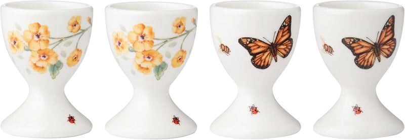 LENOX 894111 Butterfly Meadow Footed Egg Cups, Set of 4, Easter Serveware - Image 1