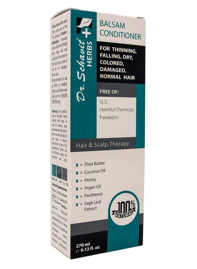 Dr. Schavit Herbs+ Herbal Balsam Conditioner for Thinning, Falling, Dry, Colored, Damaged, Normal Hair 9.13 fl.oz - Image 2