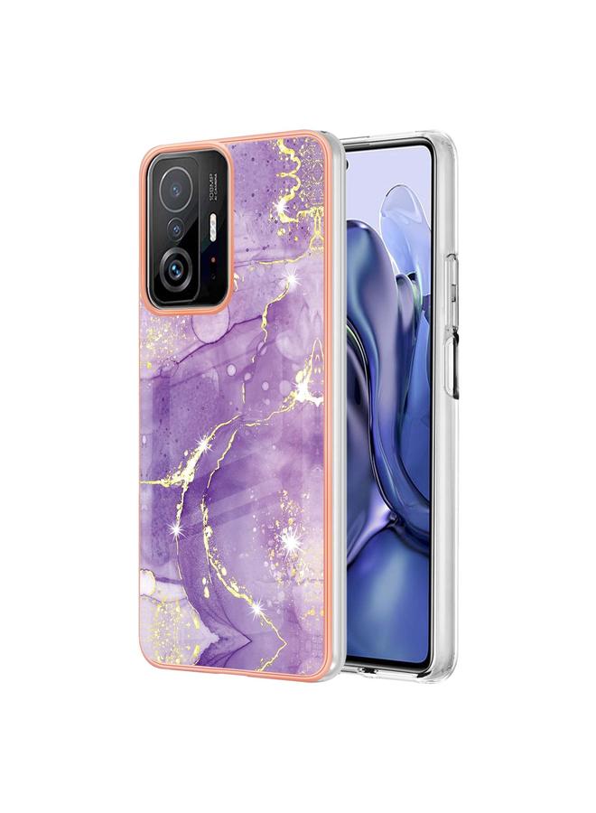 Case For Xiaomi Mi 11T / Mi 11T Pro Electroplating Marble IMD TPU Phone Case