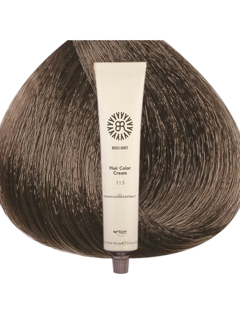 بي ار صبغه BR الايطاليه نباتيه 100%  للتلوين الشعر رقم 7.08   100 ملليلتر - Image 1