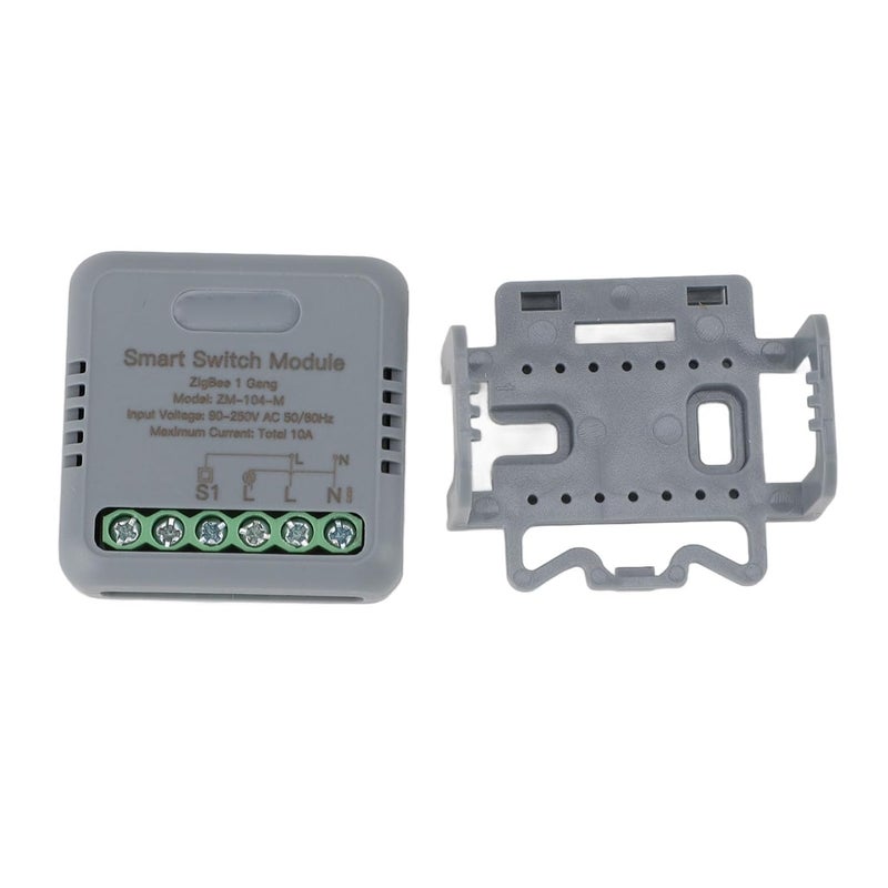 وحدة مفتاح التتابع الذكي لـ Zigbee، 1 مسار AC 90-250 فولت، مادة PC - التحكم عن بُعد وبالصوت، وظيفة التوقيت، تحكم متعدد - ربط للتحكم لتحويل المنزل الذكي - Image 1