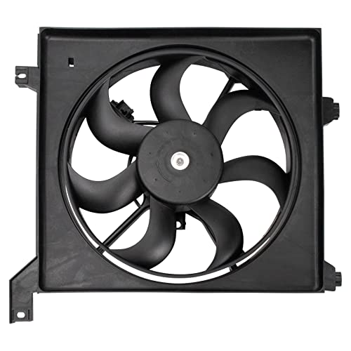 TRQ Radiator Cooling Fan Assembly Compatible with 2004-2009 Kia Spectra 2005-2009 Spectra5 KI3115117 - Image 4