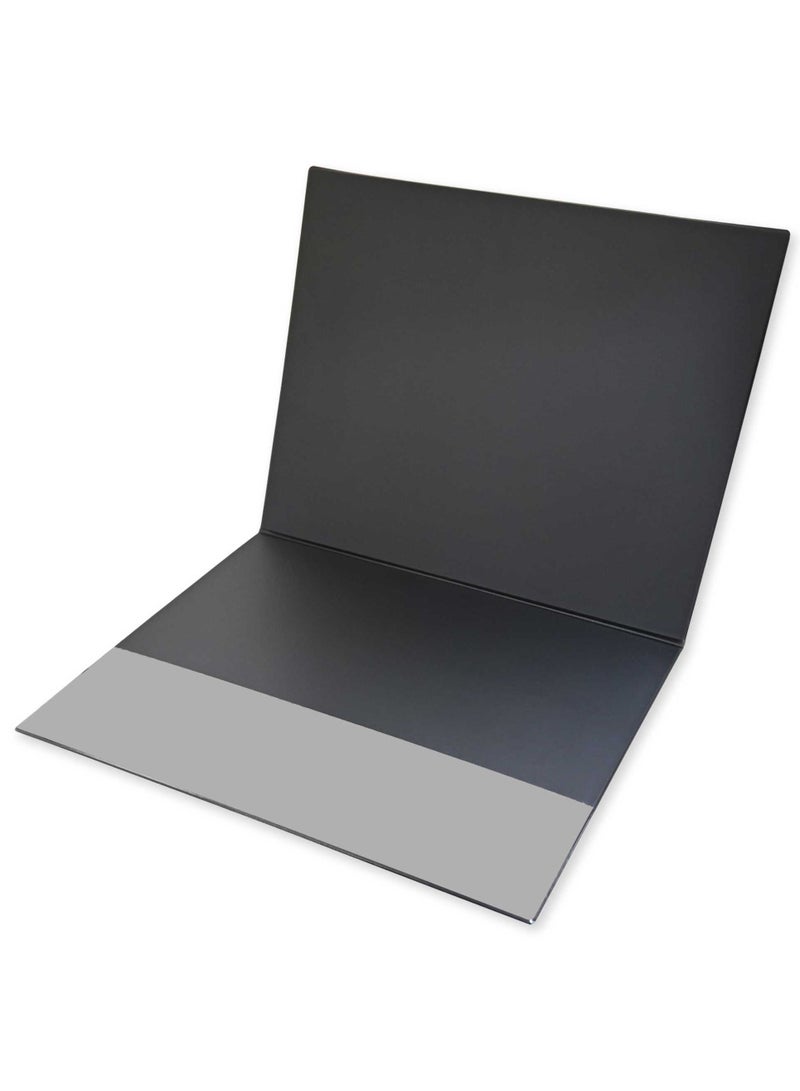 FIS 4 Pieces Desk Sets (Desk Blotter, Envelope Holder with Pen, Letter Opener, Pen Holder) Colour Black - UADS10011EGQ - Image 3