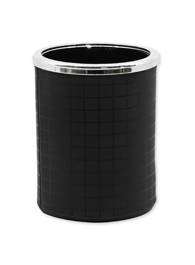 FIS 4 Pieces Desk Sets (Desk Blotter, Envelope Holder with Pen, Letter Opener, Pen Holder) Colour Black - UADS10011EGQ - Image 5