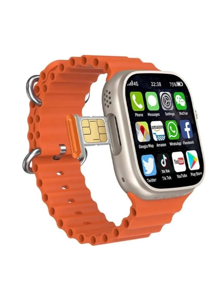 Smart Berry - Smart Watch C90 Ultra with 2 Pairs Bracelet With SIM Card Support For Mobile With Google Play Support For All Apps 64 GB - Image 1
