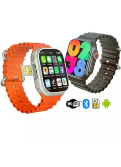 Smart Watch C90 Ultra with 2 Pairs Bracelet With SIM Card Support For Mobile With Google Play Support For All Apps 64 GB