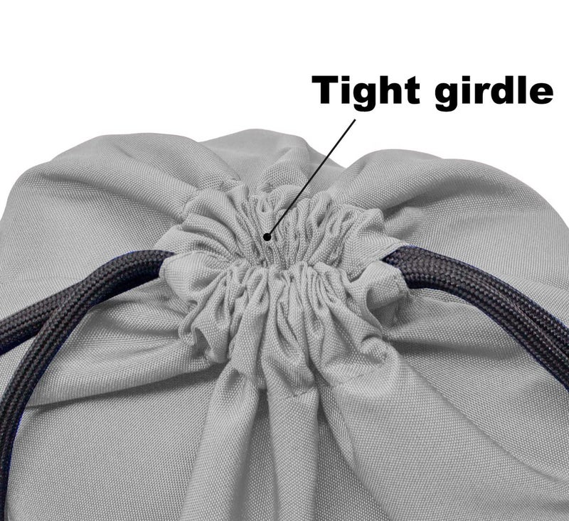 HOLYLUCK Drawstring Backpack Bag Sport Gym Sackpack (grey) - Image 3