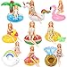 Bm 9 Pcs Pool Floaties Swim Accessories Set for Girl Dolls Fun Swimming Pool Party Ring Inflatable Drink Holder for115 inch Dolls Pool Toys - Image 3