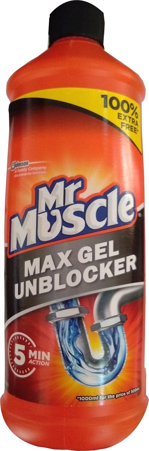 Mr Muscle Mr. Muscle Max Gel Unblocker 1000Ml - Image 4