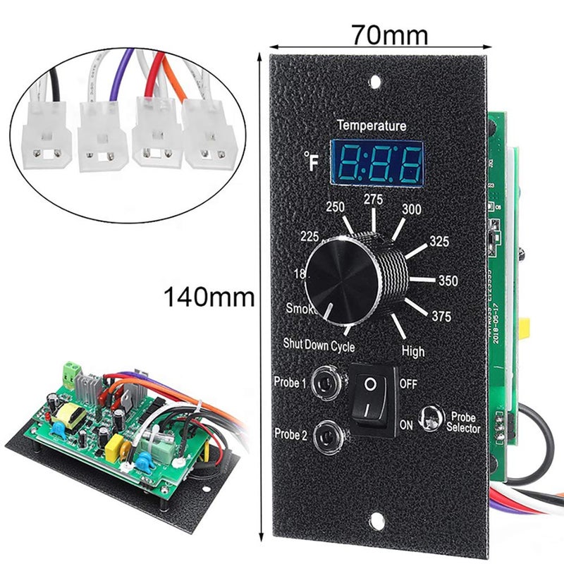OUTGIK Digital Thermostat Kit for Traeger Control Panel Kit Parts Replacement, Upgrade Digital Thermometer Pro Controller Temperature Control Board for Traeger Pellet Grills, with Dual Meat Probes - Image 5