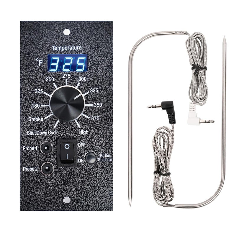 OUTGIK Digital Thermostat Kit for Traeger Control Panel Kit Parts Replacement, Upgrade Digital Thermometer Pro Controller Temperature Control Board for Traeger Pellet Grills, with Dual Meat Probes - Image 1